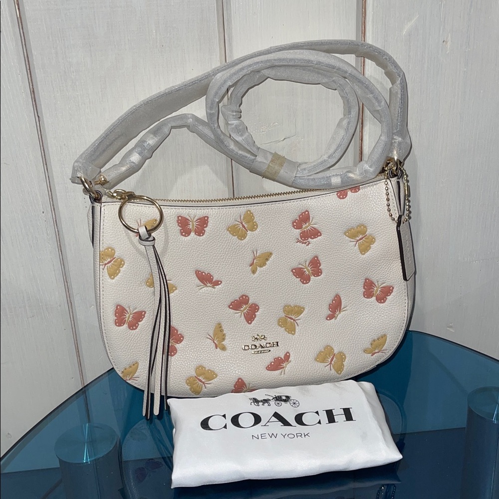 Coach Butterfly Print Sutton Crossbody NWT with a dustbag - Picture 5 of 13